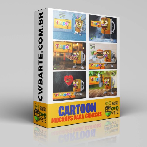 Cartoon - Mockups para canecas