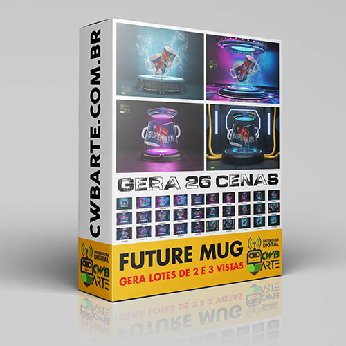 Future Mug Mockups de Caneca