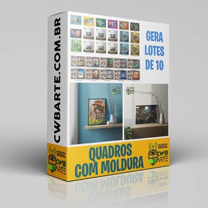 Quadros com Moldura - Mockup para lojas