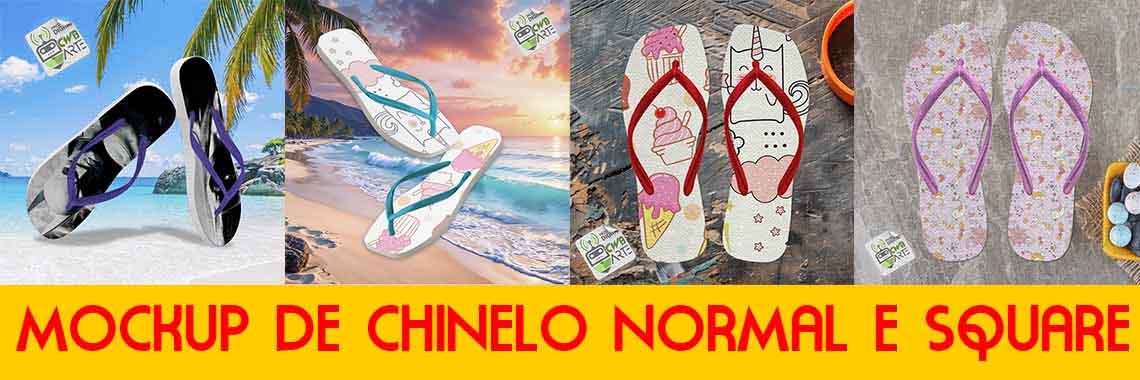 Mockup de chinelo 2025