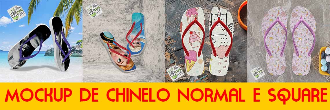 Mockup de chinelo 2025